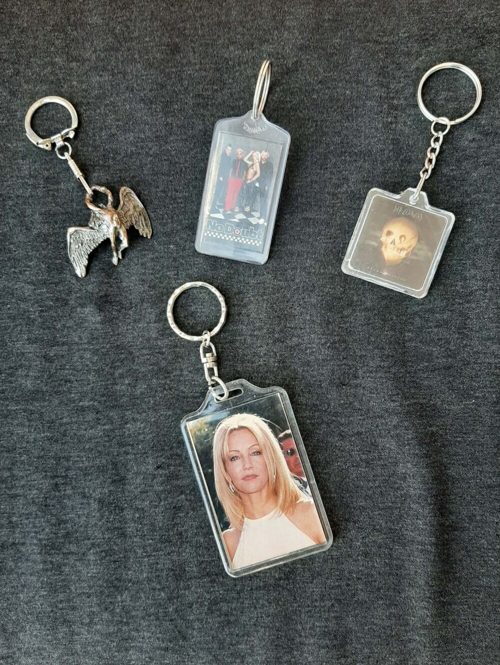 Newbury Comics 4 Pc "Rock Idols" Key Chain Haul